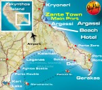 Zante Zakynthos Map