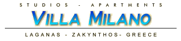 Villa Milano - Laganas Zante Zakynthos